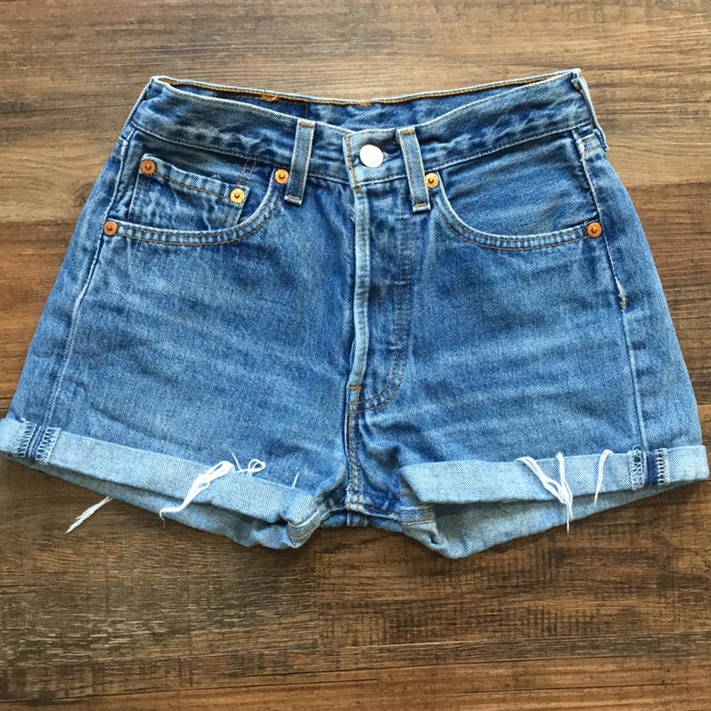 Levi’s vintage high waisted denim shorts